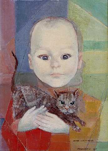 Candido Portinari, Denise com Gato, 1960