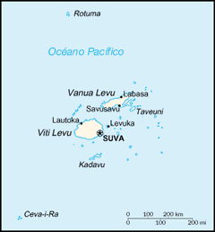 Mapa de Fiyi