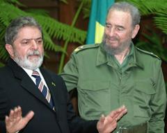 Lula y Fidel (Foto: Antonio Milena - ABr)