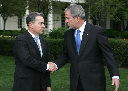Uribe y Bush