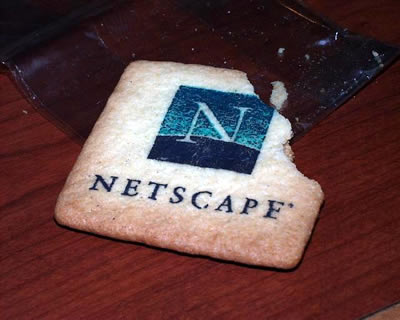 Galleta Netscape (1998), foto de Jay Stewart Galleta Netscape (1998), foto de Jay Stewart