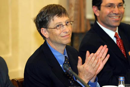 Bill Gates en Polonia en 2006