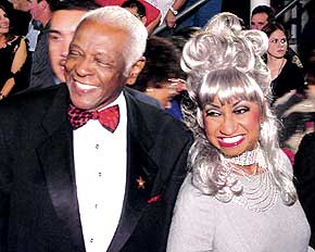 Pedro Knight y Celia Cruz