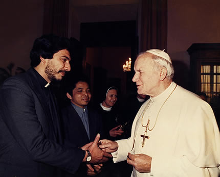 Fernando Lugo y Juan Pablo II