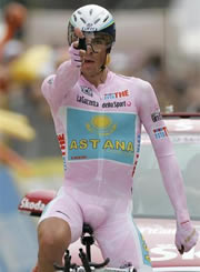 Alberto Contador en Italia Alberto Contador en Italia