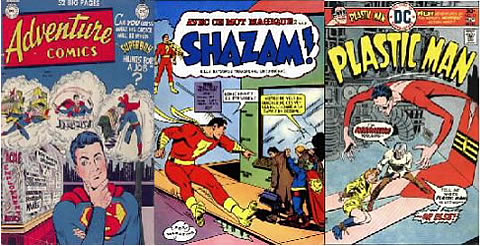 Superboy, Shazam, Plastic Man