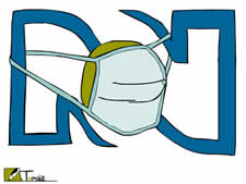 Logo de RCN con un tapaboca
