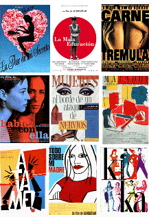 Afiches de las películas de Almodóvar