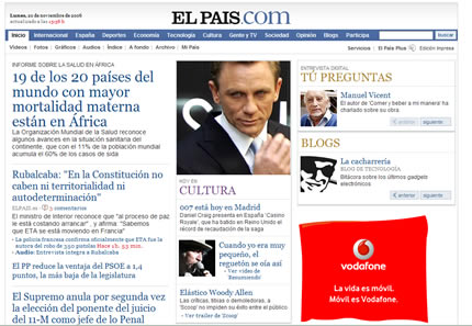 Captura de El País.com