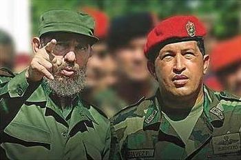 Fidel Castro y Hugo Chávez