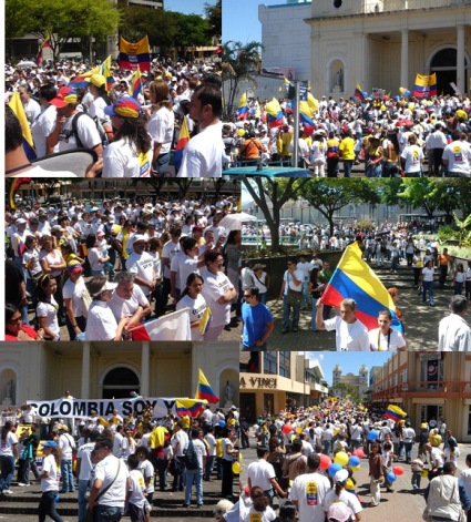 Collage Concentración contra las FARC