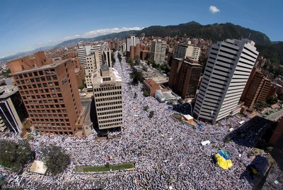 Foto de la marcha en Bogotá