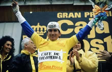 Lucho Herrera, campeón de la Vuelta a España en 1987