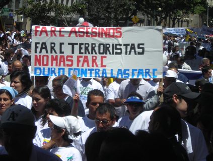 Duro contra las FARC