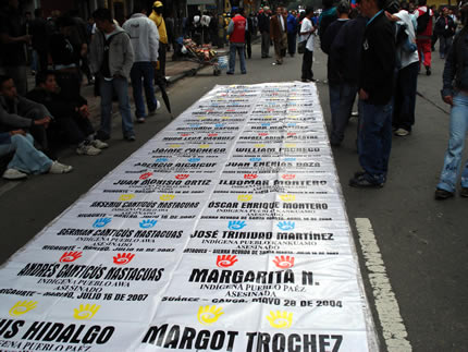 Marcha en Bogotá