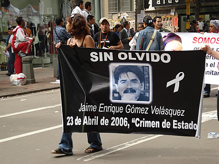 Marcha en Bogotá