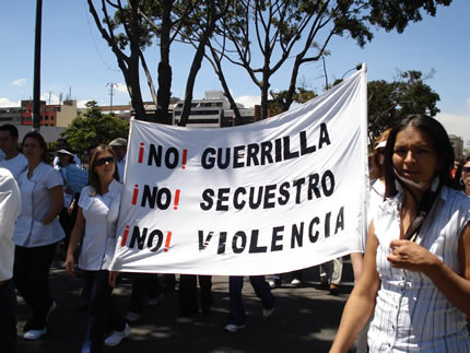 Marcha contra las FARC