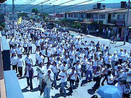 Marcha en Chía