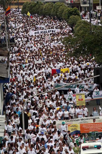 Marcha en Manizales