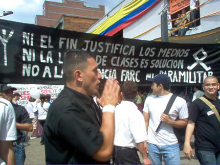 Marcha en Medellín