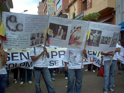 Marcha en Medellín