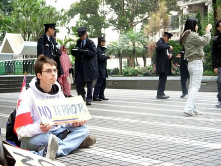 Concentración en Hong Kong