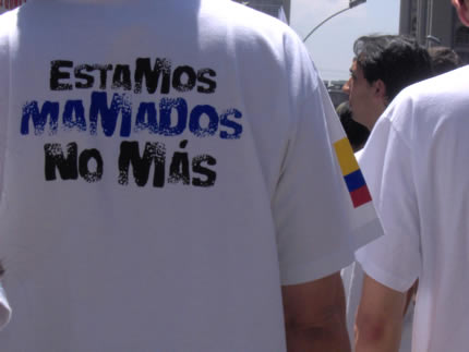 Marcha en Medellín