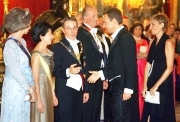 Los reyes de España y la pareja presidencial