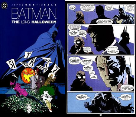 Portada y viñetas de 'Batman: The Long Halloween' Portada y viñetas de 'Batman: The Long Halloween'