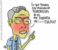 Uribe: lo que piensen esa manada de TERRORISTAS de mí... me IMPORTA un (arti) CULITO