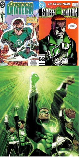 Linterna Verde y su versión afroestadounidense Linterna Verde y su versión afroestadounidense