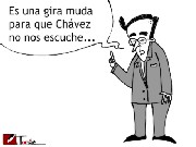 Uribe: 'Es una gira muda para que Chávez no nos escuche...'