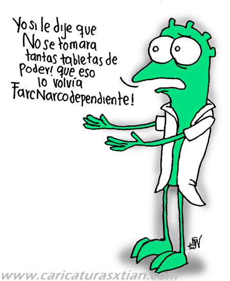 El doctor Turado: '¡Yo sí le dije que no se tomara tantas tabletas de poder, que eso lo volvía FARCnarcodependiente!'