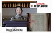 Parodia del cartel de 'El resplandor', con Lina Moreno de Uribe como la secretaria que escribe sin cesar la palabra 'Reelección'