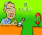 Uribe, desde una mesa, tiene a Juan Manuel Santos (encogido) listo para darle un empujón y enviarlo entre un aro que reza 'Presidencia de la República'