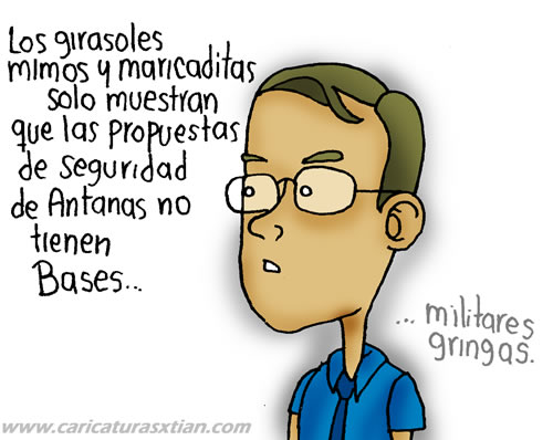 Andrés Felipe Árias: —Los girasoles, mimos y maricaditas solo muestran que las propuestas de seguridad de Antanas no tienen bases... militares gringas