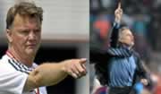 Van Haal (Bayern) y Mourinho (Inter)