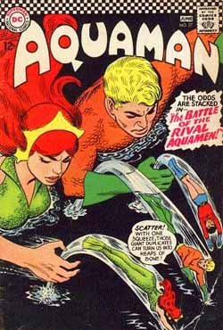 Portada de un número de 'Aquaman' en el que sale con Mera Portada de un número de 'Aquaman' en el que sale con Mera